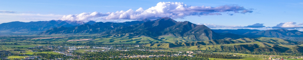 view of the bridger mountain range